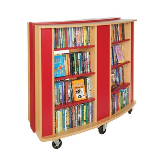 Curved Bookcase Mobile Curved Bookcase - Curved Bookcase