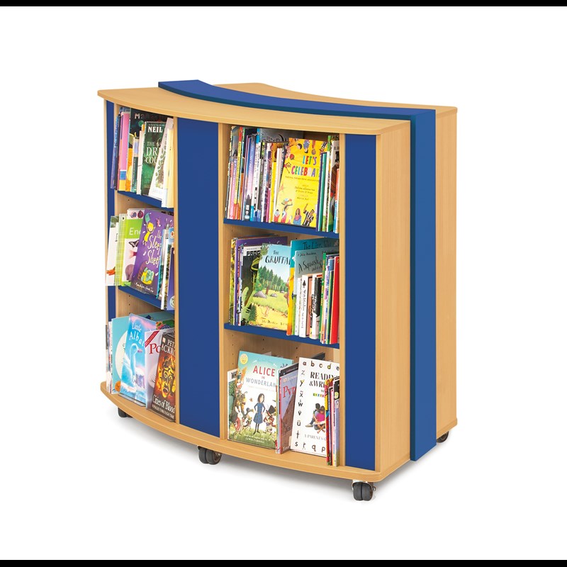 Mobile Curved Bookcase