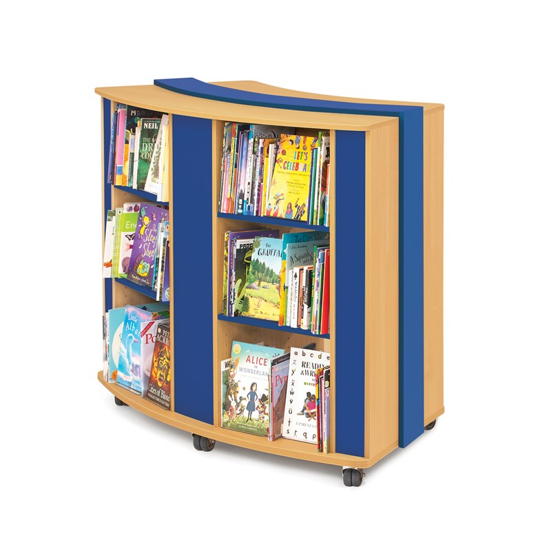 Mobile Curved Bookcase